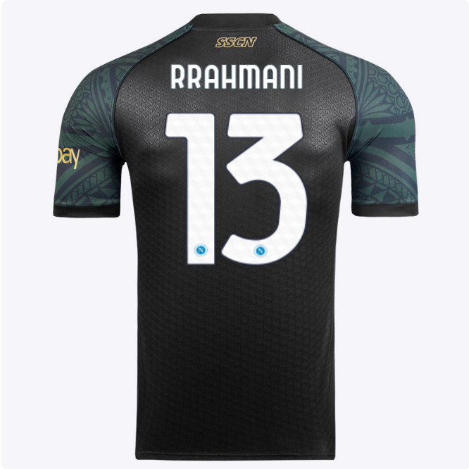 drittes em-spieltrikot des ssc neapel 20232024 – 13 – amir rrahmani Kategorie | SSC Napoli Trikots für Wahre Fans