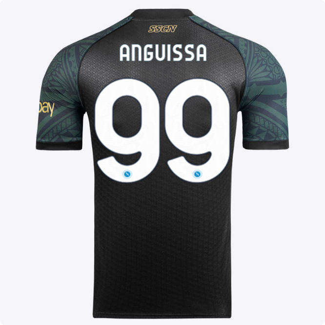 drittes em-spieltrikot des ssc neapel 20232024 – 99 – andré-frank zambo anguissa Kategorie | SSC Napoli Trikots für Wahre Fans