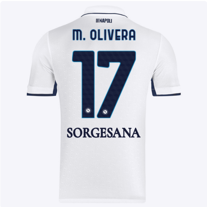 ssc neapel auswärtstrikot 20242025 – 17 – mathías olivera Kategorie | SSC Napoli Trikots für Wahre Fans