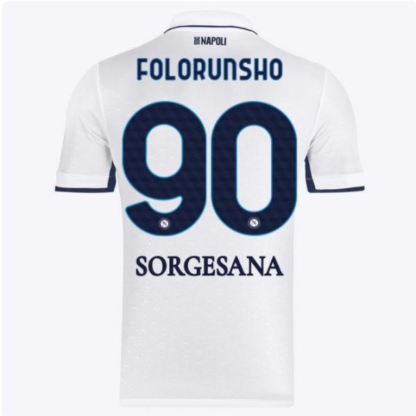 ssc neapel auswärtstrikot 20242025 – 90 – michael folorunsho Kategorie | SSC Napoli Trikots für Wahre Fans