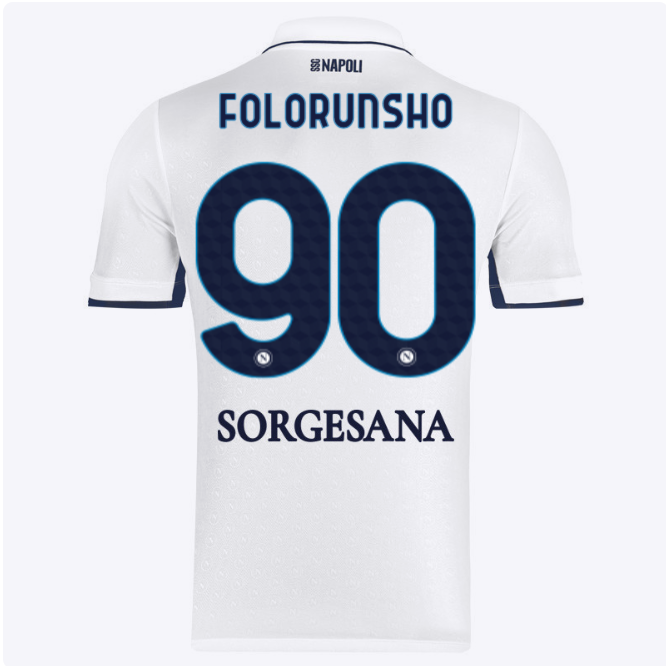 ssc neapel auswärtstrikot 20242025 – 90 – michael folorunsho Kategorie | SSC Napoli Trikots für Wahre Fans