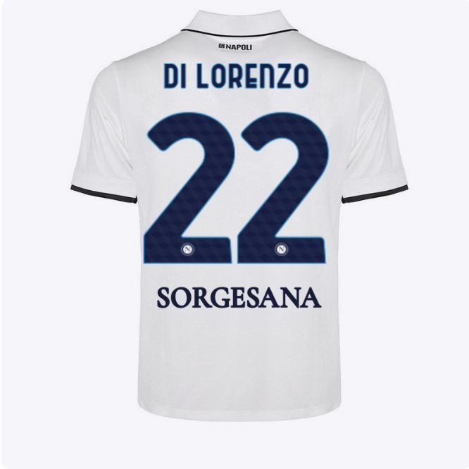 ssc neapel auswärtstrikot für kinder 20242025 – 22 – giovanni di lorenzo Kategorie | SSC Napoli Trikots für Wahre Fans