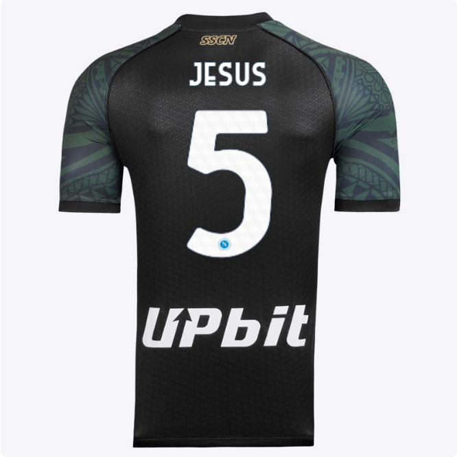 ssc neapel drittes spieltrikot 20232024 – 5 – juan jesus Kategorie | SSC Napoli Trikots für Wahre Fans