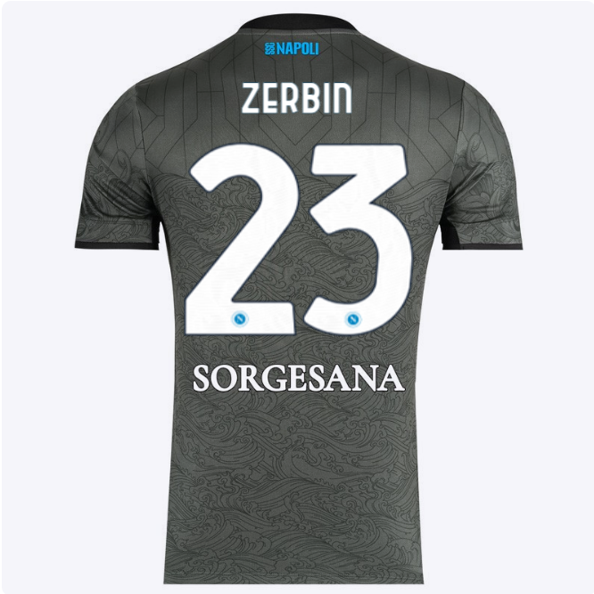 ssc neapel drittes spieltrikot 20242025 – 23 – alessio zerbin Kategorie | SSC Napoli Trikots für Wahre Fans