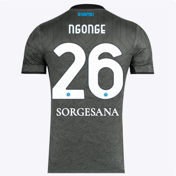 ssc neapel drittes spieltrikot 20242025 – 26 – cyril ngonge Kategorie | SSC Napoli Trikots für Wahre Fans