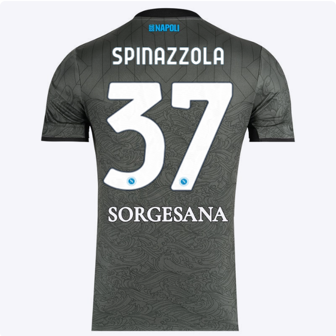 ssc neapel drittes spieltrikot 20242025 – 37 – leonardo spinazzola Kategorie | SSC Napoli Trikots für Wahre Fans