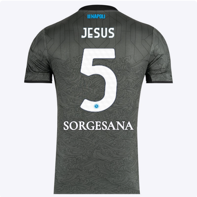 ssc neapel drittes spieltrikot 20242025 – 5 – juan jesus Kategorie | SSC Napoli Trikots für Wahre Fans