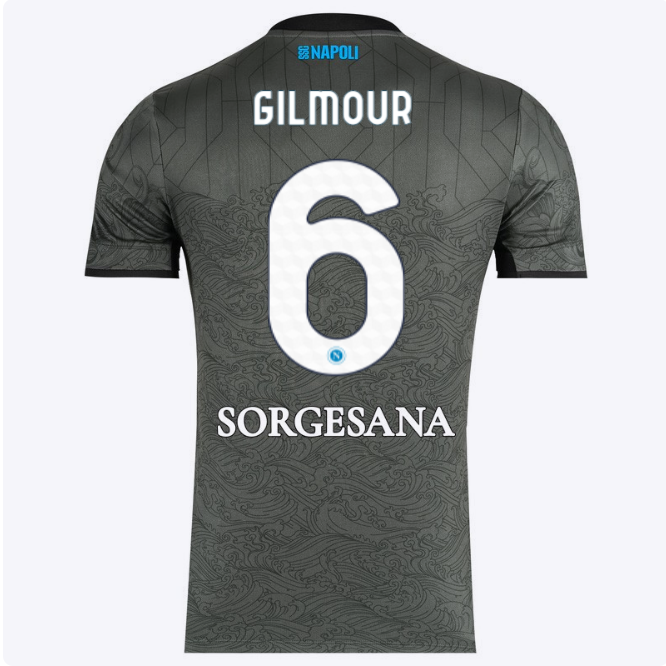 ssc neapel drittes spieltrikot 20242025 – 6 – billy gilmour Kategorie | SSC Napoli Trikots für Wahre Fans