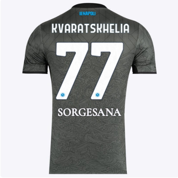 ssc neapel drittes spieltrikot 20242025 – 77 – khvicha kvaratskhelia Kategorie | SSC Napoli Trikots für Wahre Fans
