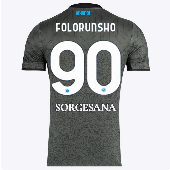 ssc neapel drittes spieltrikot 20242025 – 90 – michael folorunsho Kategorie | SSC Napoli Trikots für Wahre Fans