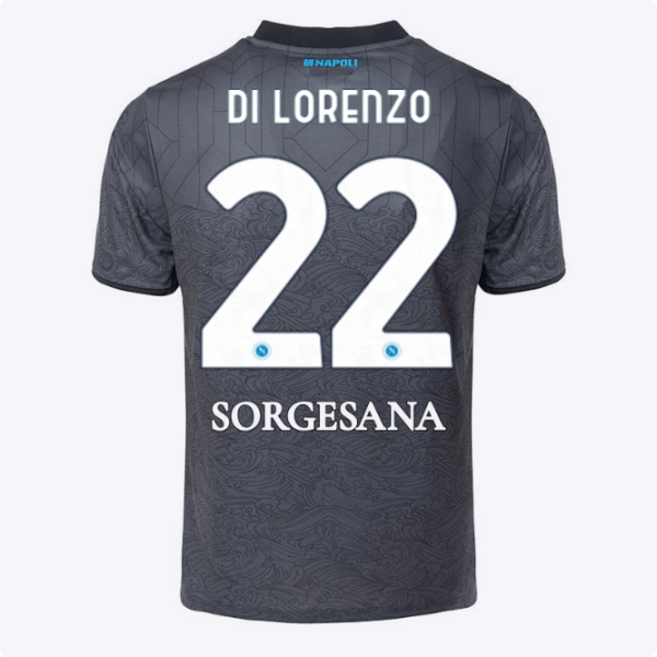 ssc neapel drittes spieltrikot für kinder 20242025 – 22 – giovanni di lorenzo Kategorie | SSC Napoli Trikots für Wahre Fans