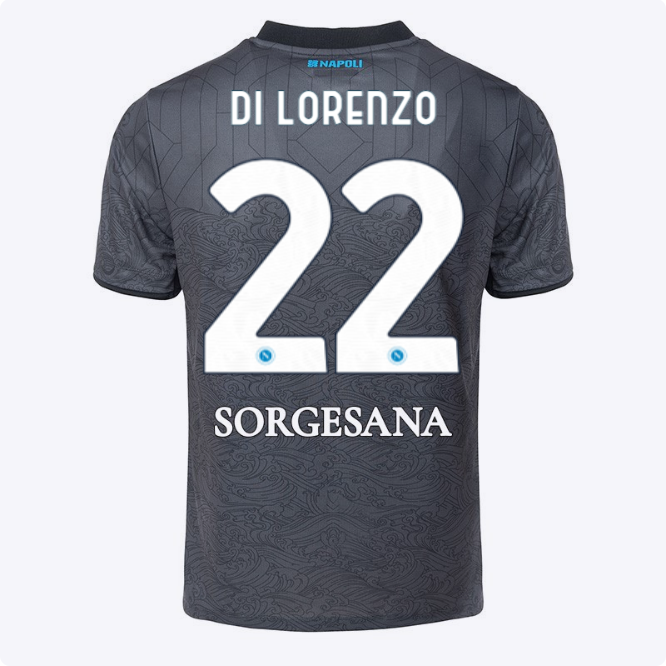 ssc neapel drittes spieltrikot für kinder 20242025 – 22 – giovanni di lorenzo Kategorie | SSC Napoli Trikots für Wahre Fans