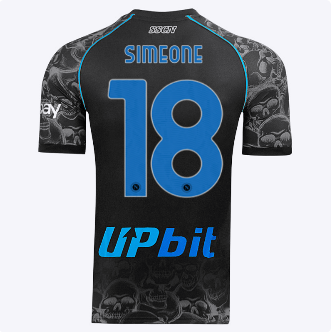 ssc neapel halloween-spieltrikot 20232024 – 18 – giovanni simeone Kategorie | SSC Napoli Trikots für Wahre Fans