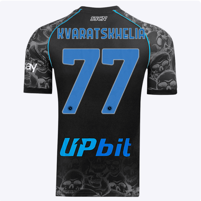 ssc neapel halloween-spieltrikot 20232024 – 77 – khvicha kvaratskhelia Kategorie | SSC Napoli Trikots für Wahre Fans