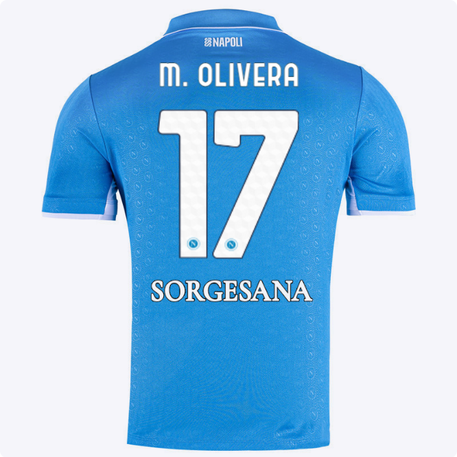 ssc neapel heimtrikot 20242025 – 17 – mathías olivera Kategorie | SSC Napoli Trikots für Wahre Fans