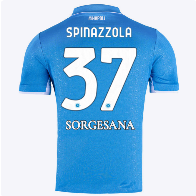 ssc neapel heimtrikot 20242025 – 37 – leonardo spinazzola Kategorie | SSC Napoli Trikots für Wahre Fans