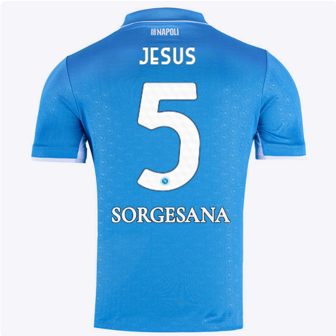 ssc neapel heimtrikot 20242025 – 5 – juan jesus Kategorie | SSC Napoli Trikots für Wahre Fans