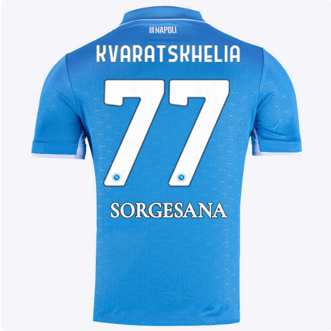 ssc neapel heimtrikot 20242025 – 77 – khvicha kvaratskhelia Kategorie | SSC Napoli Trikots für Wahre Fans