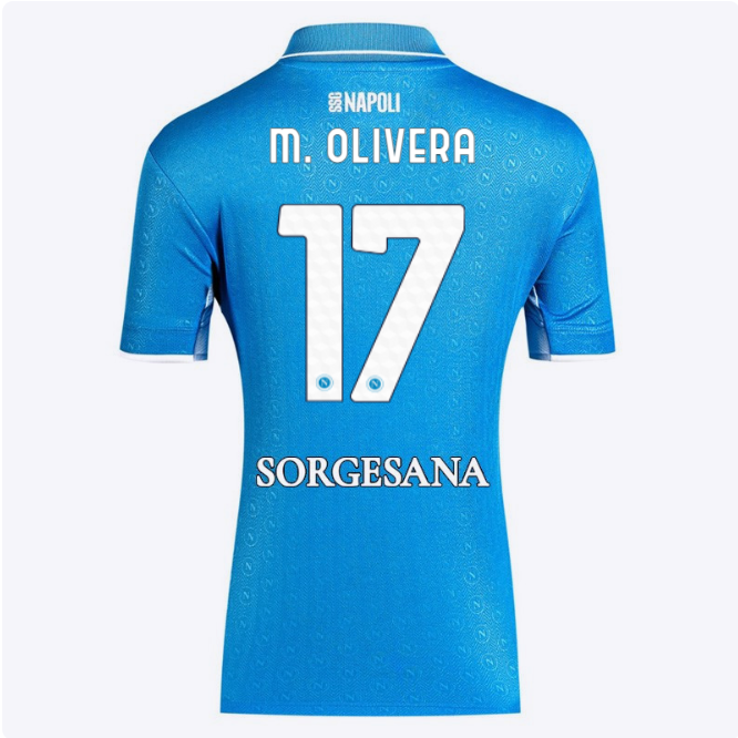 ssc neapel heimtrikot für damen 20242025 – 17 – mathías olivera Kategorie | SSC Napoli Trikots für Wahre Fans