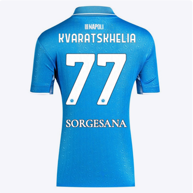 ssc neapel heimtrikot für damen 20242025 – 77 – khvicha kvaratskhelia Kategorie | SSC Napoli Trikots für Wahre Fans