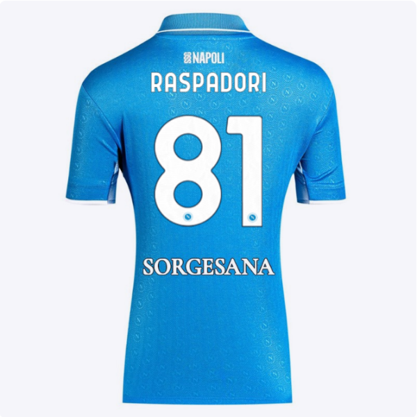 ssc neapel heimtrikot für damen 20242025 – 81 – giacomo raspadori Kategorie | SSC Napoli Trikots für Wahre Fans