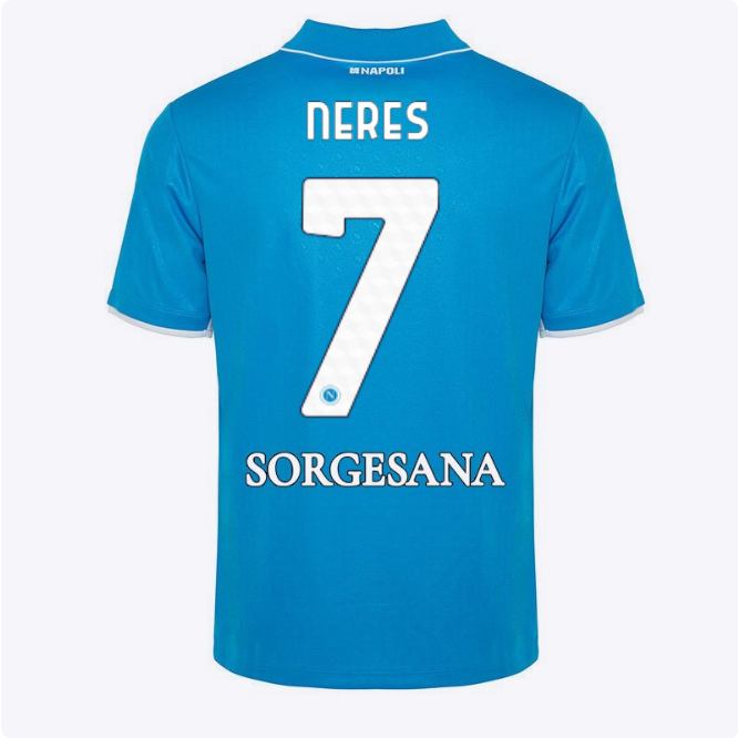 ssc neapel heimtrikot für kinder 20242025 – 7 – david neres Kategorie | SSC Napoli Trikots für Wahre Fans